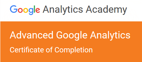 Certificado Google Analytics - Bruno Peres